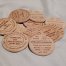 11 Wooden Gratitude Token Coins